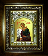 Икона Иеремия пророк, в деревяном киоте