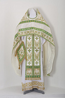 Облачение иерейское №38 лен вышивка гладь пришивной галун