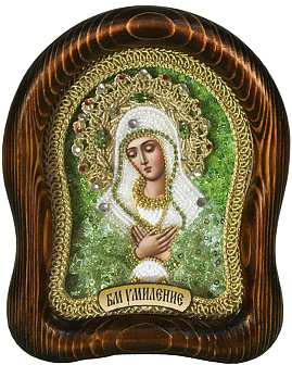 Икона бисером ''Пресвятая Богородица Умиление''