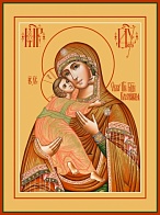 Православная икона Св. Божьей Матери Владимирская