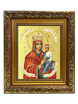 Икона Божией Матери "Споручница Грешных" с золочением поталью, 03071-УЛ