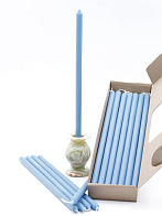 Свеча формовая №8 (37см, 7ч), ГОЛУБАЯ Свеча формовая №8 (37см, 7ч), ГОЛУБАЯ