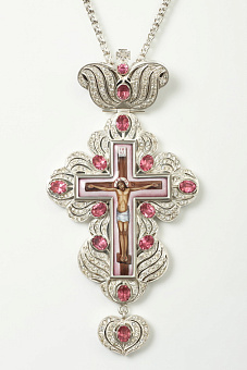 Крест наперсный №13 серебрo финифть (УИН)