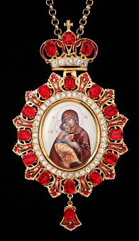 Панагия №180 / золочение / серебро эмаль (УИН)