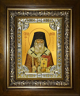 Икона Мелетий Рязанский святитель в деревянном киоте