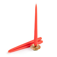 Свеча формовая Античная D20 (25см, 8ч), РОЗОВАЯ