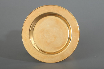 Дискос с поддискосником / ф220мм-конус потира 0, 5л / филигрань, эмаль / золочение