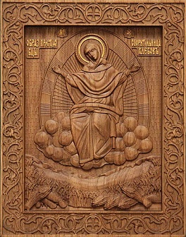 Икона Пресвятой Богородицы СПОРИТЕЛЬНИЦА ХЛЕБОВ (РЕЗНАЯ)