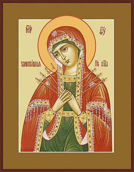 Икона Семистрельная икона Божией Матери