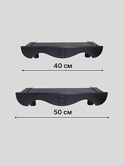 Набор полки прямые для икон Херувим цвет темно-серый 2 шт 40 и 50 см