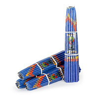 Свечи Иерусалимские Стандартные (24см, 1ч, 33шт), СИНИЕ