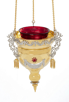 Лампада подвесная №48 золочение