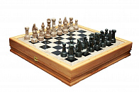 Шахматы каменные стандартные (высота короля 3,50")