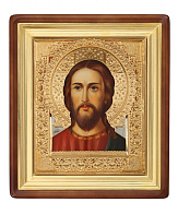 Икона живописная в киоте 40х50 масло, риза №209, киот №1 Спаситель