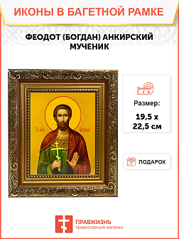Икона Феодот Богдан Анкирский Мученик на холсте 169