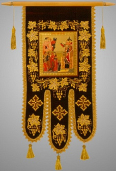 Хоругви средние вышивка гладь+аппликация