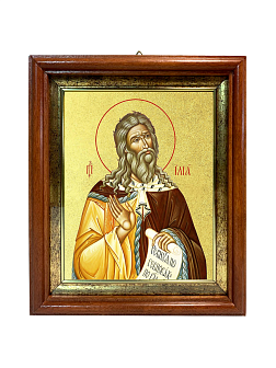 Икона "Илия Пророк Фесвитянин", св., с золочением поталью, 09И8-УЛ Икона "Илия Пророк Фесвитянин", св., с золочением поталью, 09И8-УЛ