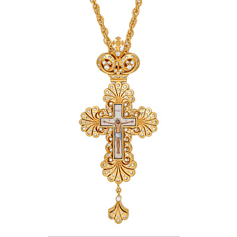 Крест наперсный №63 / золочение