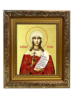 Икона "Татьяна", св. мц., с золочением поталью, 10053-УЛ