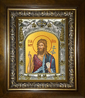 Икона Иоанн Предтеча Креститель Господень (Иван), в деревяном киоте Икона Иоанн Предтеча Креститель Господень (Иван), в деревяном киоте