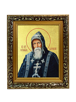 Икона "Серафим Вырицкий", св. прп., с золочением поталью, 09С7-УЛ