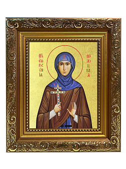 Икона "Евфросиния Полоцкая (княжна Предислава)", св. прп. Игумения, с золочением поталью, 10Е5-УЛ Икона "Евфросиния Полоцкая (княжна Предислава)", св. прп. Игумения, с золочением поталью, 10Е5-УЛ