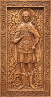 Икона ДИМИТРИЙ (Дмитрий) Солунский (Фессалоникийский), Мироточивый, Великомученик (РЕЗНАЯ)
