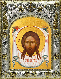 Икона складень Спас Нерукотворный и Ангел Хранитель 1130