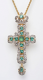 Крест наперсный №1491 / золочение / серебро (УИН)