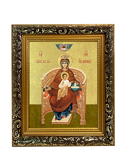 Икона Божией Матери "Державная" с золочением поталью, 03016-УЛ