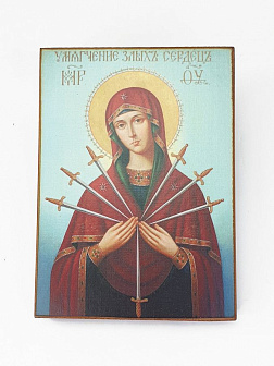 Икона под старину Богородицы Умягчение злых сердец