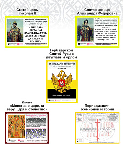 Набор магнитов №2 с православной символикой 5шт.