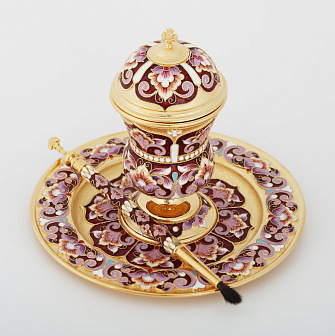 Набор для елея филигрань, роспись / золочение