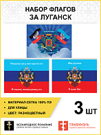 Набор флагов За Луганск сетка 3 шт.