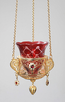 Лампада филигранная №22 / золочение