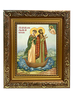 Образ святых Петра и Февронии Муромских, благоверных князя и княгини, чудотворцев, 09ПФ2