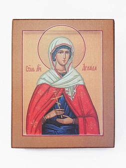Икона под старину Святая Аглаида Римская