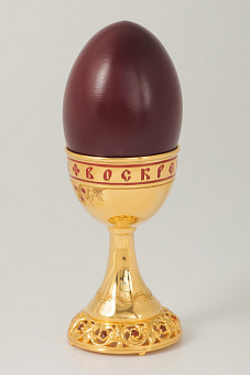 Подставка под яйцо пасхальное №53 / Цв.фианит эмаль / золочение / серебро (УИН) Подставка под яйцо пасхальное №53 / Цв.фианит эмаль / золочение / серебро (УИН)