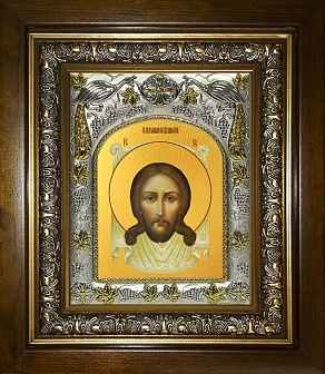 Икона Спас Нерукотворный, в деревяном киоте