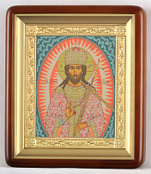 Икона в киоте 18х24 фигурный, темпера, рамка золочёная Царь Царей