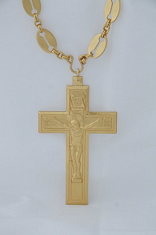 Наперсный крест Господь Вседержитель из золота