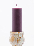 Свеча формовая пеньковая (10см, D35, 5ч), ФИОЛЕТОВАЯ