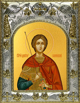 Икона складень Димитрий Солунский и Ангел Хранитель 067