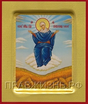 Икона Пресвятой Богородицы СПОРИТЕЛЬНИЦА ХЛЕБОВ (ЗОЛОЧЕНИЕ)