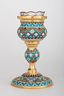 Лампада напрестольная большая серебро / золочение / (УИН)