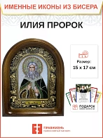 Именная икона 077 Илия Фесвитянин Пророк бисер