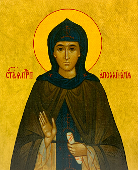 Икона Аполлинария преподобная, деревянная рамка с басмой и стеклом 18х21х2,5 см 031 Икона Аполлинария преподобная, деревянная рамка с басмой и стеклом 18х21х2,5 см 031