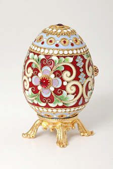 Яйцо пасхальное филигрань, эмаль / золочение
