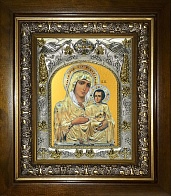 Икона освященная ''Божия Матерь Иерусалимская'', в деревяном киоте