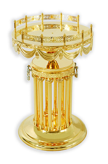 Подставка под блюдо всеношное золочение